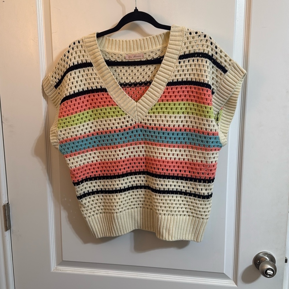 NEVER WORN Stripped Sweater Vest
